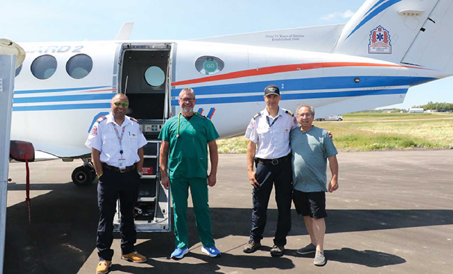 The Air Ambulance in Moosomin last week.